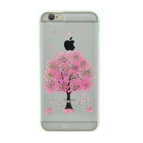 4-OK flower tok Apple Iphone 7, Mot.-Pink Tree