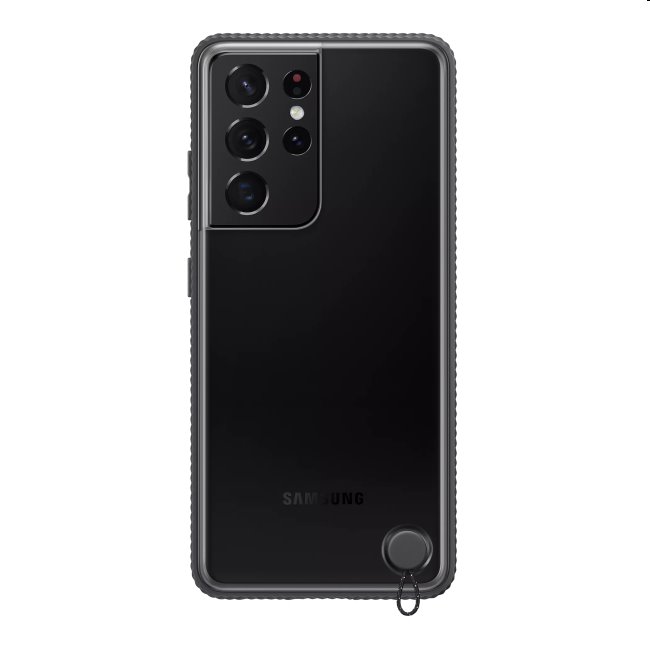 Clear Protective Cover tok Samsung Galaxy S21 Ultra számára - G998B, Fekete (EF-GG998C)