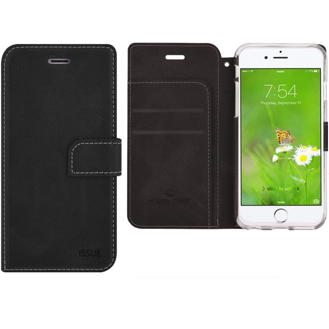 Tok Molan Cano Issue Bookpple iPhone 5, 5S SE, Black
