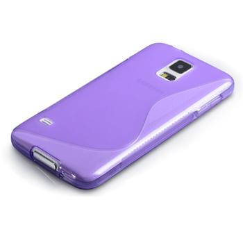 Szilikon tok S-TYPE Samsung Galaxy S5 Mini - G800, Violet