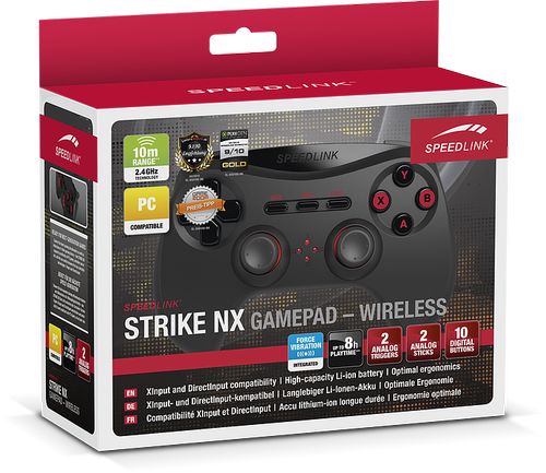 Vezeték nélküli kontroller Speedlink Strike NX Gamepad Vezeték nélküli PC