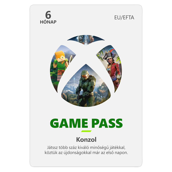 Xbox Game Pass 6 havi előfizetés