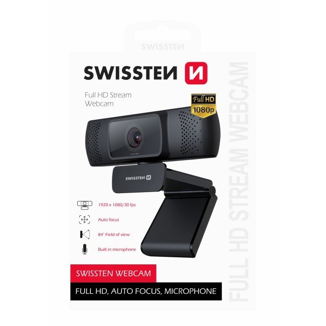 Webkamera Swissten Webcam FHD 1080P mikrofonnal