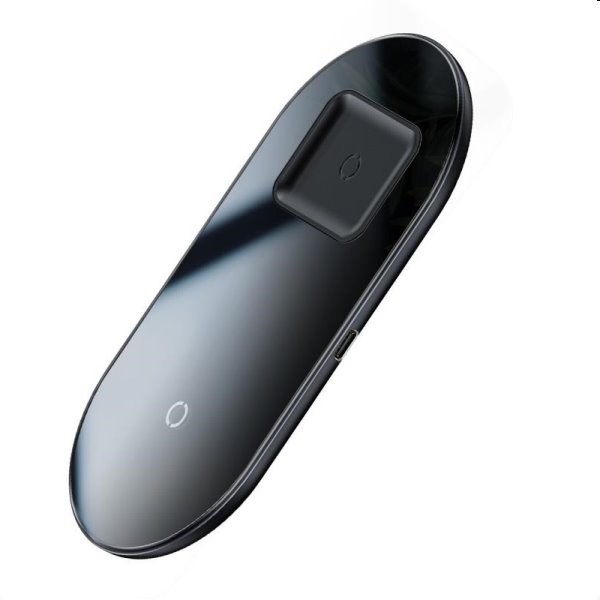 Baseus 2v1 Vezeték nélküli töltő for Apple iPhone + AirPods 18W, fekete
