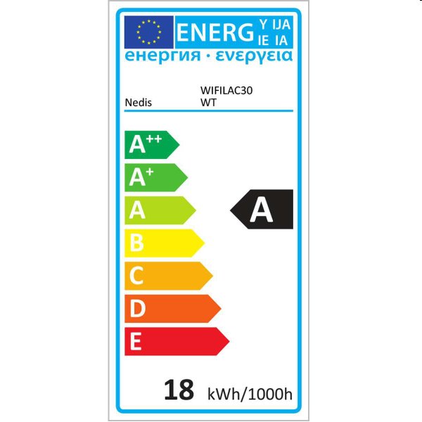Mennyezeti RGB lámpa Nedis WIFILAC30WT Wi-Fi, 30x30, 18W, 1400lm