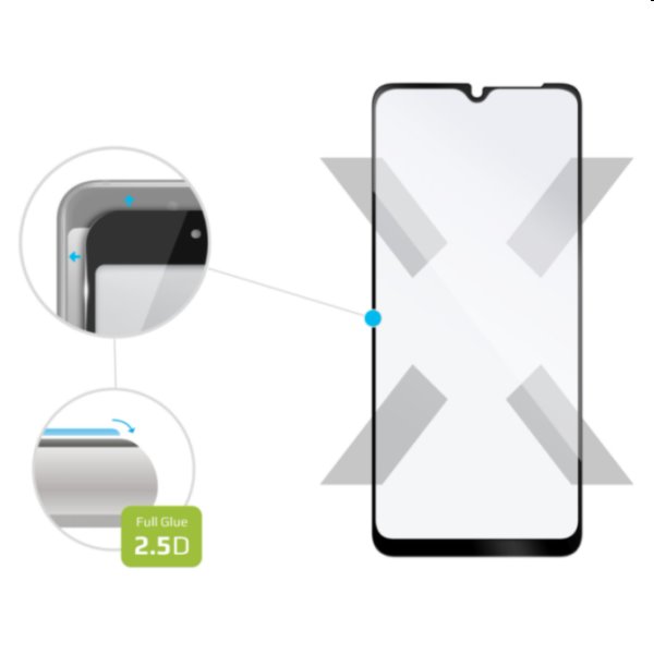 FIXED Full-Cover Edzett védőüveg for Xiaomi Redmi Note 9 Pro/9 Pro Max/Note 9S, fekete