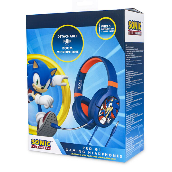 Gyerek Játékos fülhallgató OTL Technologies SEGA Modern Sonic the Hedgehog PRO G1, kék