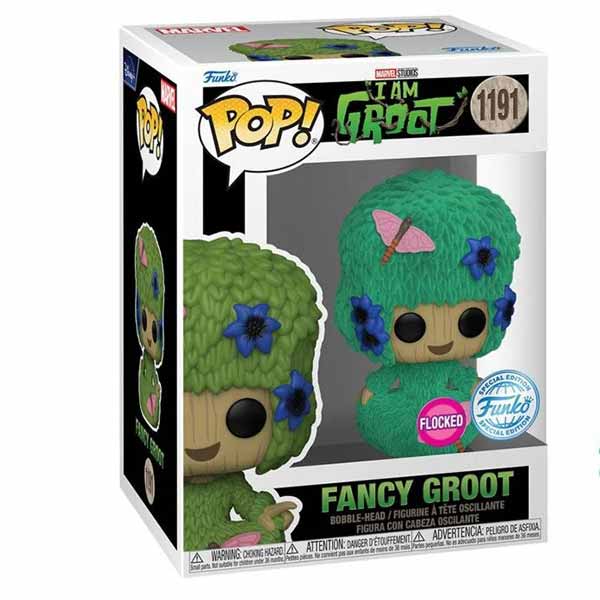 POP! I am Groot Fancy Groot (Marvel) Special Kiadás (Flocked)