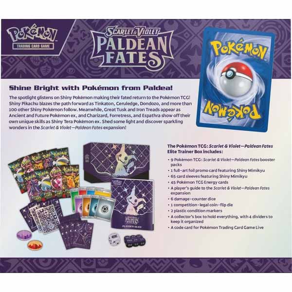 Kártyajáték TCG: Scarlet & Violet Paldean Fates Elite Trainer (Pokémon)