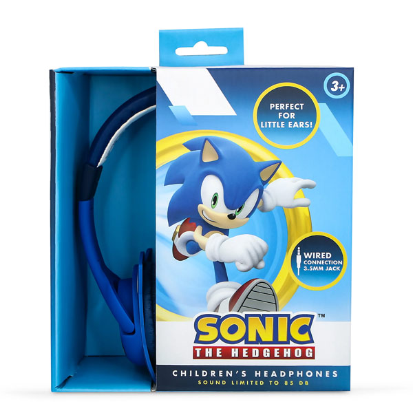 Vezetékes gyerekfülhallgató OTL Technologies SEGA Sonic The Hedgehog fülekkel
