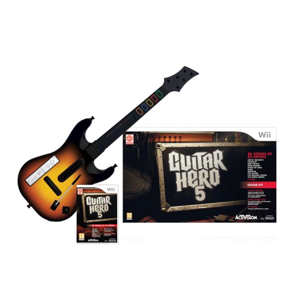 Guitar Hero 5 + gitár.