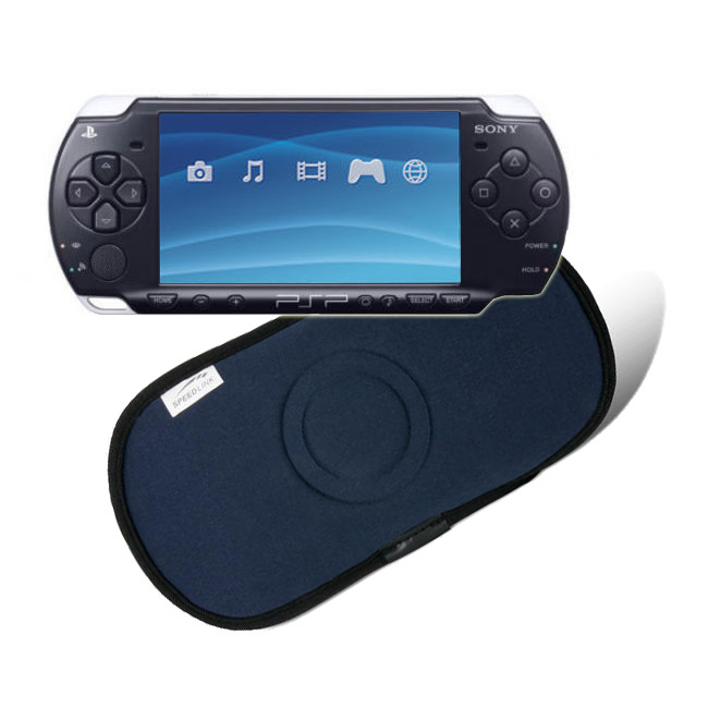 AKCIÓ - Sony PSP 2000 Slim&Lite Piano Black + Neoprene Pouch INGYEN