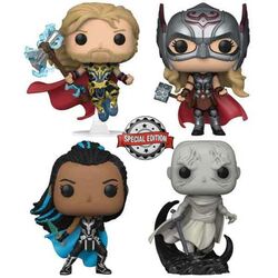 POP! 4 Pack Thor, Mighty Thor, Valkyrie, Gorr (Thor: Love and Thunder) Special Kiadás