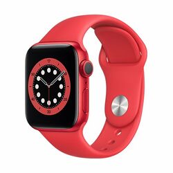 Apple Watch Series 6 GPS, 44mm, Aluminium Case with PRODUCT(RED) Sport Band, B osztály - használt, 12 hónap garancia