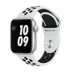 Apple Watch Nike Series 6 GPS, 44mm Silver Aluminium Case, B osztály - használt, 12 hónap garancia
