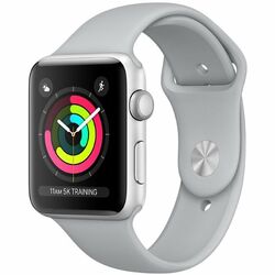 Apple Watch Series 3 GPS, 38mm | Silver, C osztály - használt, 12 hónap garancia