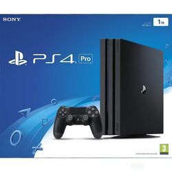 Sony PlayStation 4 Pro 1TB, jet fekete SN - BAZÁR (használt termék, 12 hónap garancia)