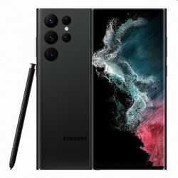 Samsung Galaxy S22 Ultra, 12/256GB, fekete, C osztály - használt, 12 hónap garancia