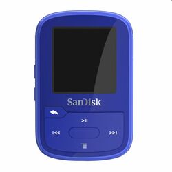 SanDisk MP3 Clip Sport Plus 32 GB, blue - OPENBOX (Bontott csomagolás, teljes garancia)