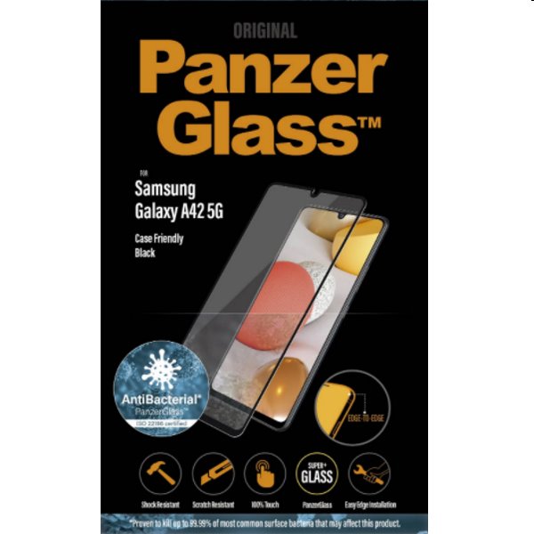 Temperált védőüveg PanzerGlass Case Friendly for Samsung Galaxy A42 5G - A426B, fekete