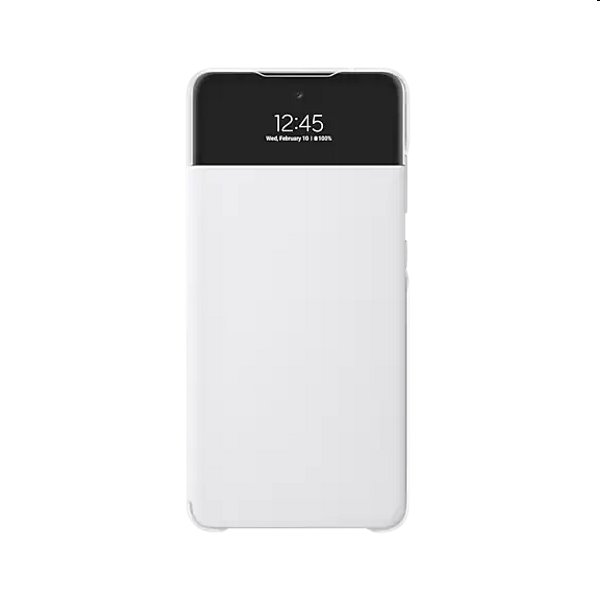 Samsung S View Cover tok A72 számára, fehér - OPENBOX (Bontott csomagolás, teljes garancia)
