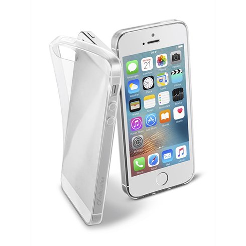 CellularLine extra vékony hátlapi tok Fine Apple iPhone 5/5S/SE, színtelen