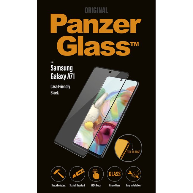 Temperált védőüveg PanzerGlass Case Friendly Samsung Galaxy A71 - A715F, fekete
