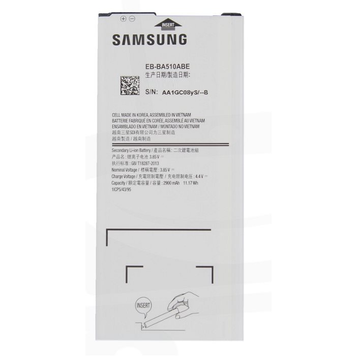 Samsung Galaxy A5 2016 - A510F, 2900 mAh eredeti akkumulátor