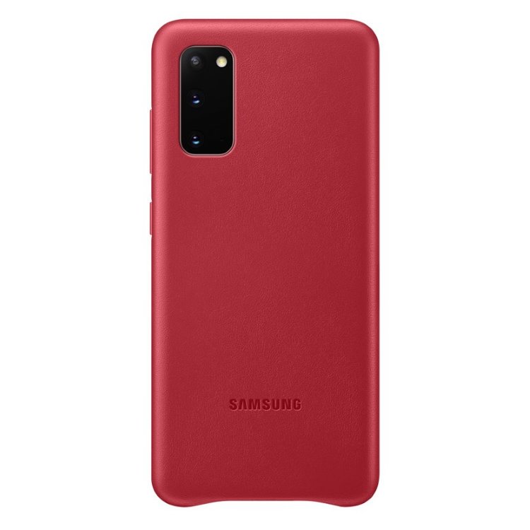 Tok Samsung Leather Cover EF-VG980LRE Samsung Galaxy S20 - G980F, Red