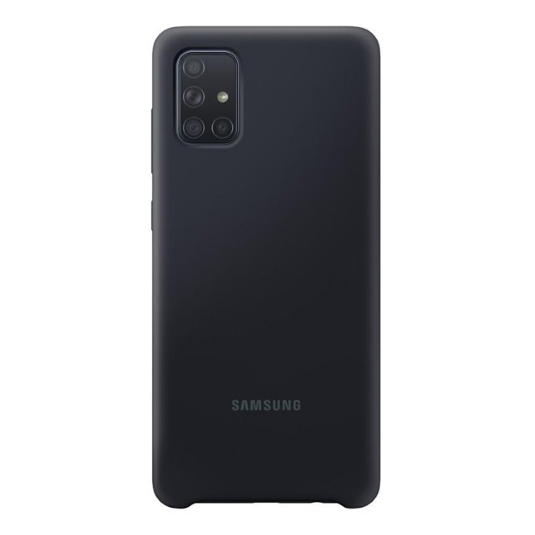 Tok Samsung Silicone Cover EF-PA715TBE Samsung Galaxy A71 - A715F, Black
