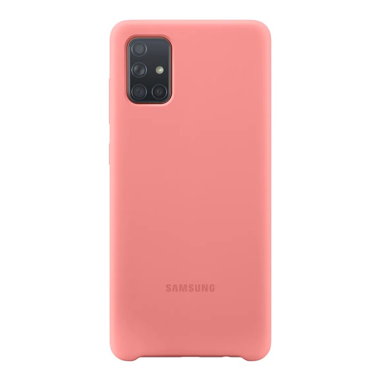 Tok Samsung Silicone Cover EF-PA715TPE Samsung Galaxy A71 - A715F, Pink