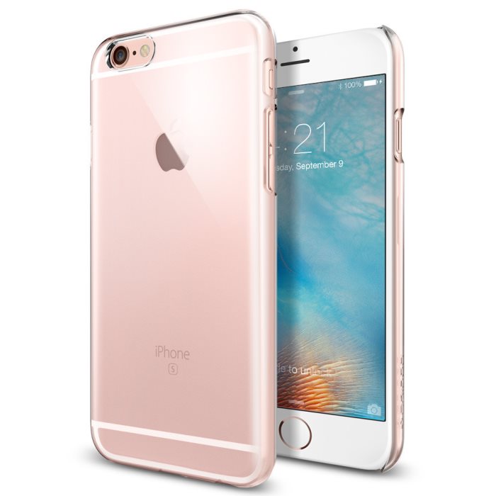Spigen Thin Fit tok Apple iPhone 6 és 6S, Crystal Clear