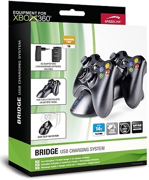 Speed-Link Bridge USB Charging System for Xbox 360 Gamepad, black - BAZÁR (használt termék , 6 hónap garancia)