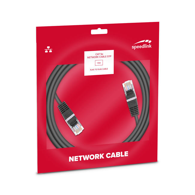 Speedlink CAT 5e Network kábel STP, 1,5 m Basic