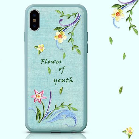 Devia Flower Embroidery Case tok iPhone X/XS számára