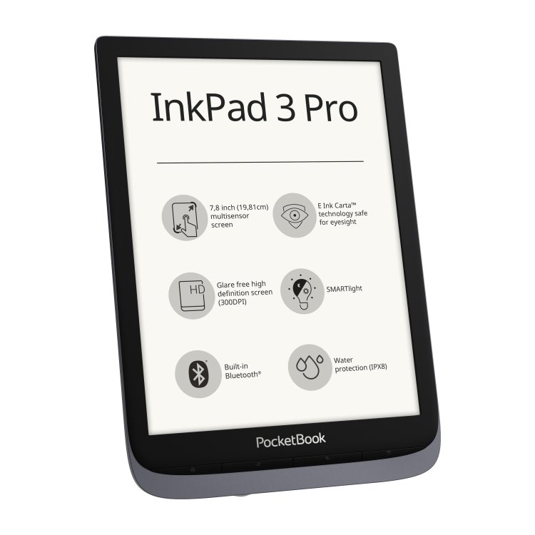 Pocketbook 740 InkPad 3 Pro, sötétszürke