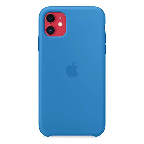 Apple iPhone 11 Silicone Case, surf blue