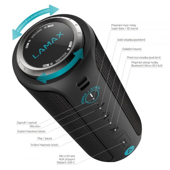 LAMAX Sounder2, vezeték nélküli hangszóró