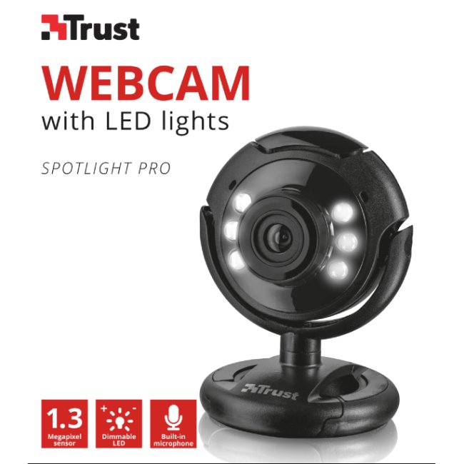 Webkamera Trust SpotLight Pro LED megvilágítással