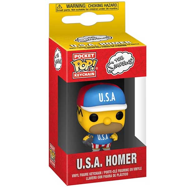 POP! Kulcstartó USA Homer (The Simpsons)