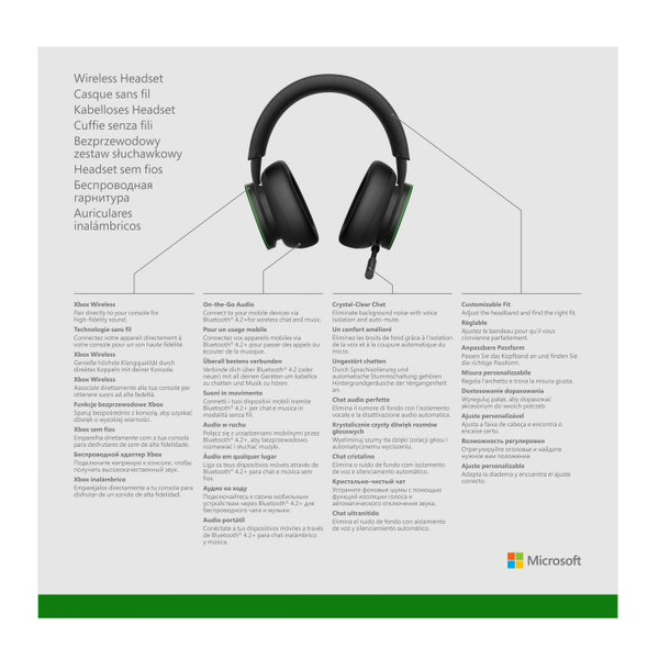 Microsoft Xbox Vezeték nélküli Headset fejbeszélő