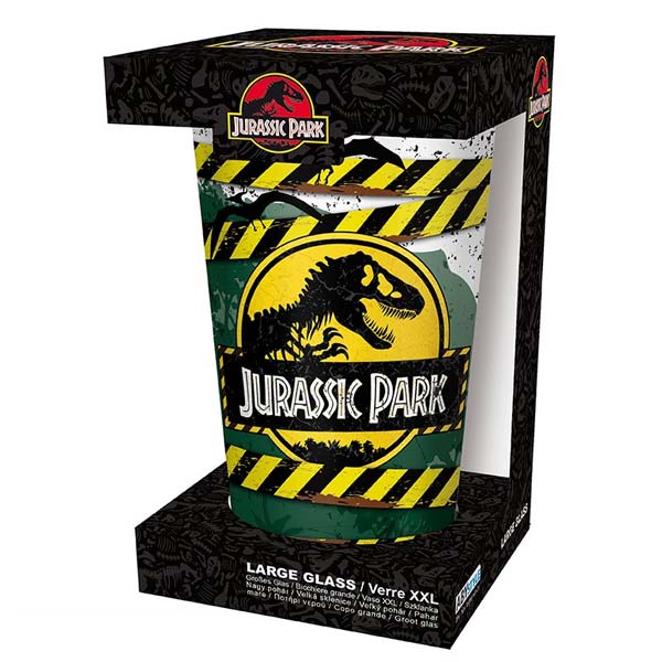 Pohár Danger High Voltage Large Glass (Jurassic Park)