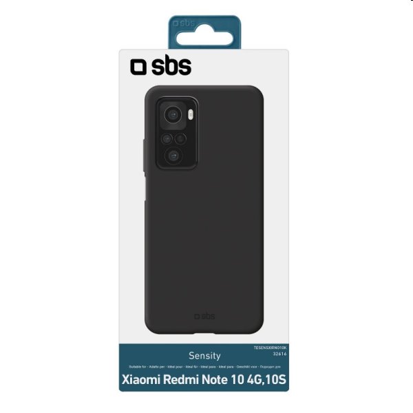 Tok SBS Sensity for Xiaomi Redmi Note 10/10S, fekete