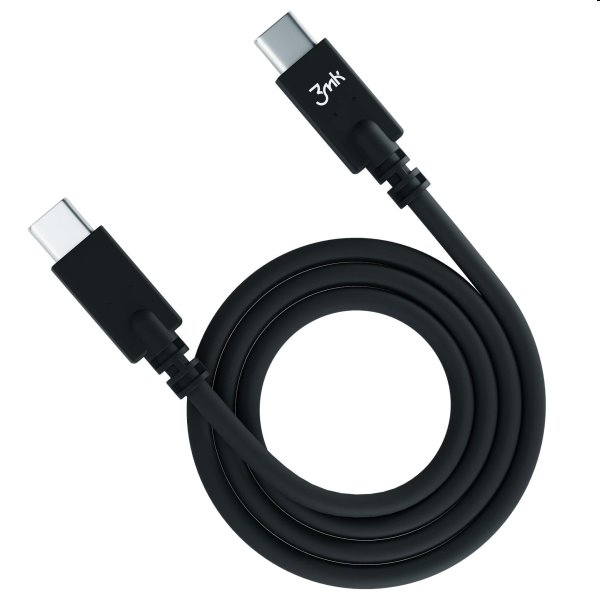 3mk Hyper kábel USB-C/USB-C 1m, 100W, fekete