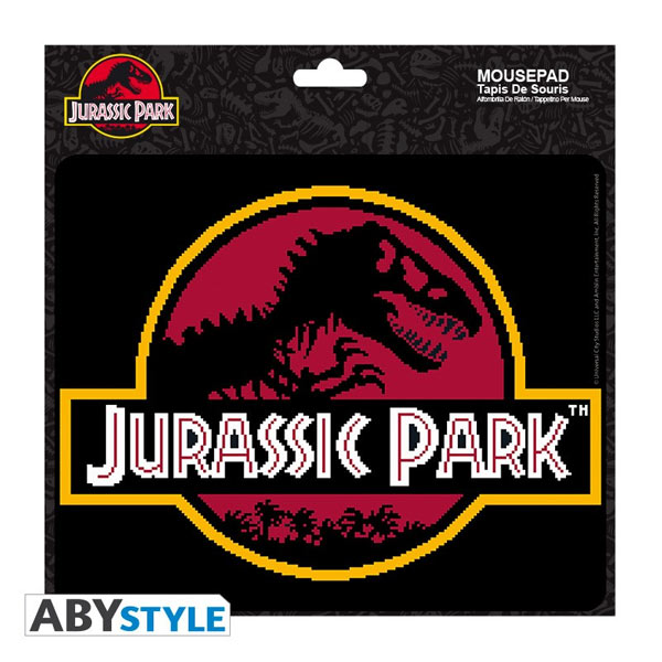 Egérpad Pixel logo (Jurassic Park)