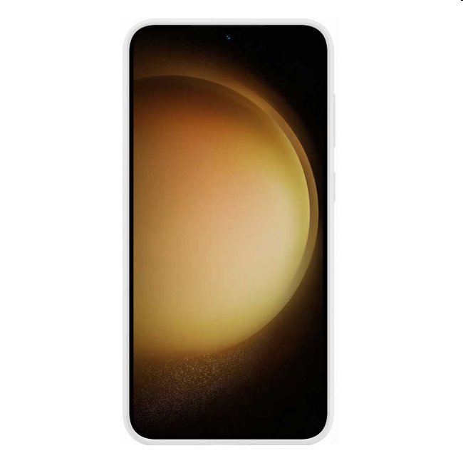 Silicone Grip Cover tok Samsung Galaxy S23 Plus számára, fehér