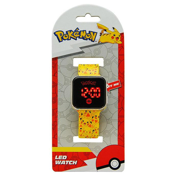 LED gyerekóra Pokémon Pikachu, sárga