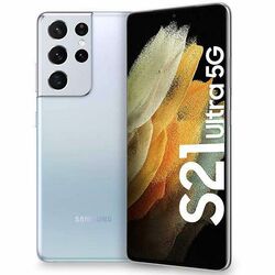Samsung Galaxy S21 Ultra - G998B, 12/128GB, Dual SIM | Phantom Silver, B osztály - használt, 12 hónap garancia