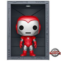 POP! Deluxe: Iron Man Hall of Armor Iron Man Model 8 (Marvel) Previews Kiadás (Metallic) - OPENBOX (Bontott csomagolás, teljes gar
